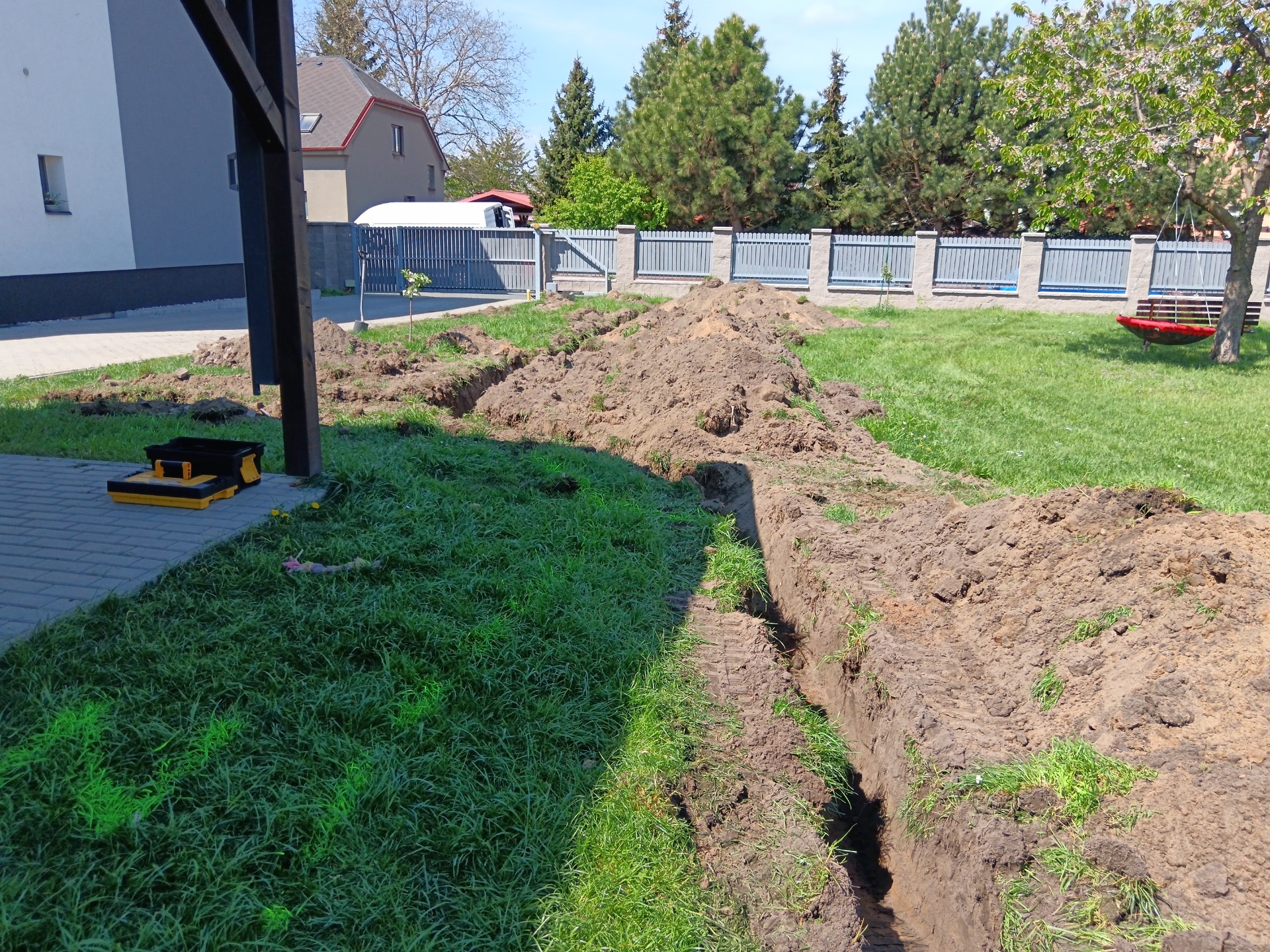 Příprava pro závlahový systém